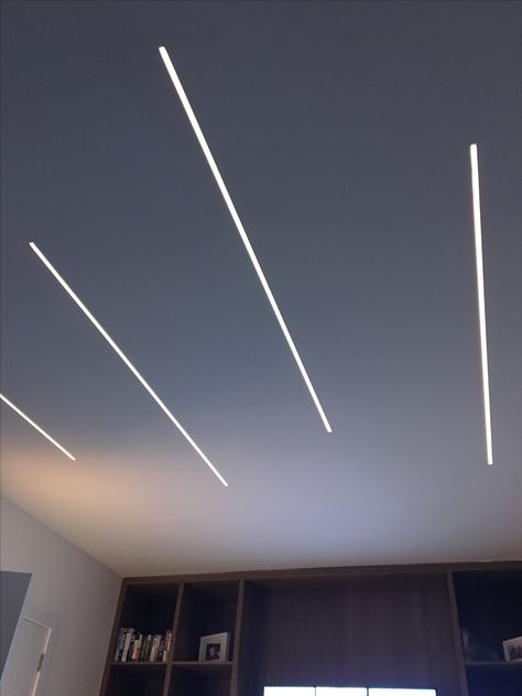 Profile Light Ceiling Design For Bedroom, Ceiling Profile Light Design, Profile Light, Luxury Ceiling Design, Bedroom Pop Design, Simple Ceiling Design, New Ceiling Design, House Wall Design, Architectural Lighting Design