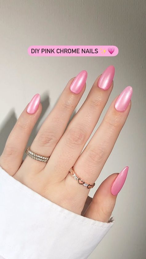 DIY pink chrome nails w/ OPI ✨💗 Lash Extensions Studio, Pink Chrome Nail, Bubblegum Pink Nails, Eyebrow Microblading, Pink Chrome Nails, Pink Chrome, Stylish Nails Designs, Laguna Niguel, Chrome Nails