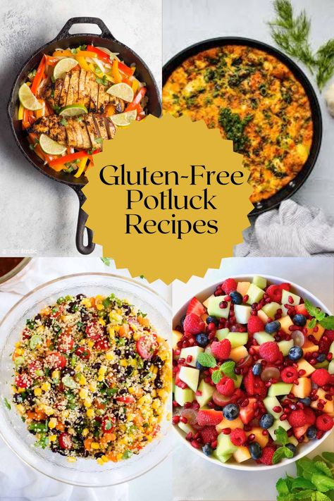 Best Gluten-Free Potluck Recipes - Gluten-Free Potluck Recipes Gluten Free Potluck Ideas Simple, Gf Df Potluck Ideas, Gluten Free Potluck Dishes, Gluten And Dairy Free Potluck Ideas, Easy Gluten Free Potluck Ideas, Gluten Free Dairy Free Potluck Recipes, Gluten Free Vegan Potluck Recipes, Gluten Free Dishes For Potluck, Gf Potluck Ideas