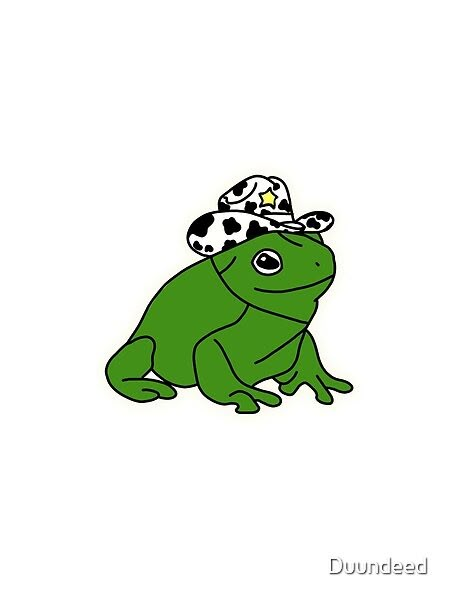 Cowboy Cute Frog Drawing Animated Frog Tattoo, Party Frog Drawing, Frog Wearing Cowboy Hat Tattoo, Funky Frogs Drawing, Cute Frog Outline, Cowboy Frog Drawing, Frog With Hat Tattoo, Cottagecore Frog Drawing, Frog With Cowboy Hat Tattoo