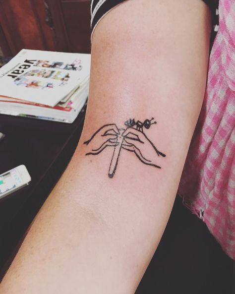 A Wrinkle In Time Tattoo, Wrinkle In Time Tattoo, Tesseract Tattoo, In Time Tattoo, Wrinkle In Time, A Wrinkle In Time, Time Tattoos, Deathly Hallows Tattoo, Triangle Tattoo