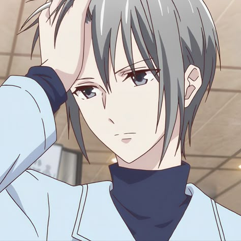 Fruit Basket Yuki, Yuki Fruits Basket, Fruit Basket Icons, Yuki X Machi, Jaw Titan, Green Flags, Yuki Sohma, Anime Picture Hd, Y2k Profile Picture