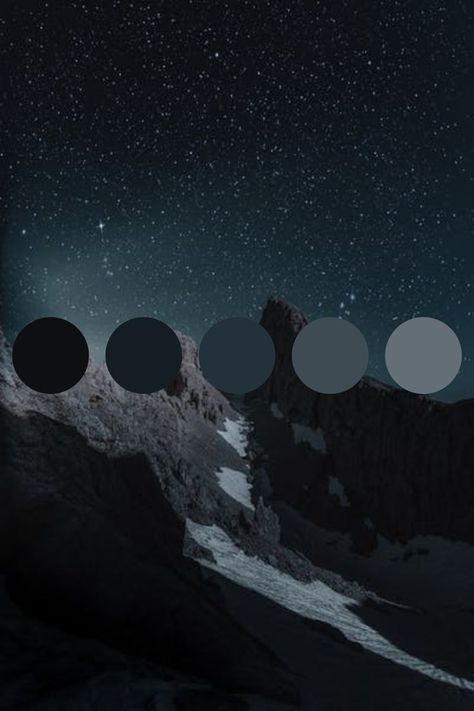 Assassin Color Palette, Blue Purple Grey Aesthetic, Blue Black Gray Color Palette, Black Blue Colour Palette, Astronomy Color Palette, Dark Night Color Palette, Nighttime Color Palette, Dark Color Palette Black, Midnight Blue Palette