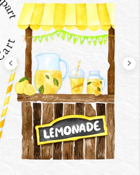 Lemonade Stand Drawing, Draw Lemon, Lemonade Stand Sign, Bg Poster, Lemonade Illustration, Honey Art, Doodle Journal, I Have An Idea, Summer Fresh