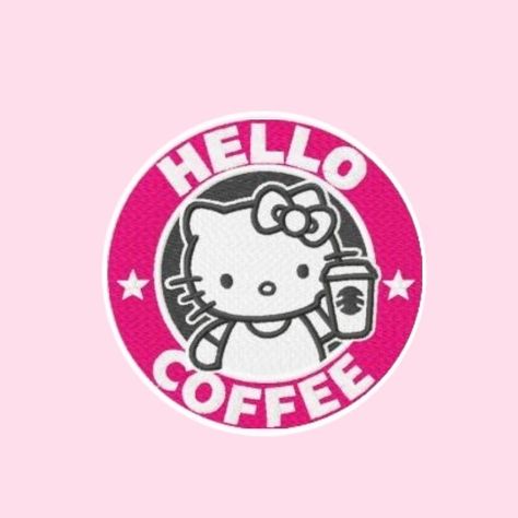 Hello Kitty Starbucks Cup Svg, Stiker Laptop, Starbucks Drawing, Starbucks Funny, Hello Kitty Cup, Hello Kitty Svg, Starbucks Party, Hello Kitty Clipart, Starbucks Svg