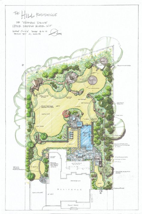 Landscape Sketches, Landscape Architecture Plan, Small Yard Landscaping, Backyard Layout, Landscape Design Drawings, Backyard Plan, Garden Design Layout, Landscape Sketch, Garden Design Plans