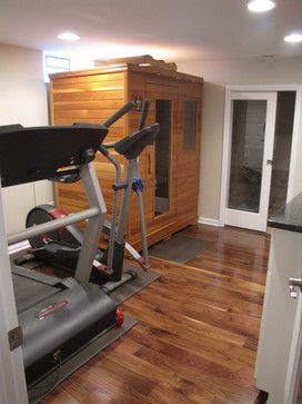 basement home gym and sauna