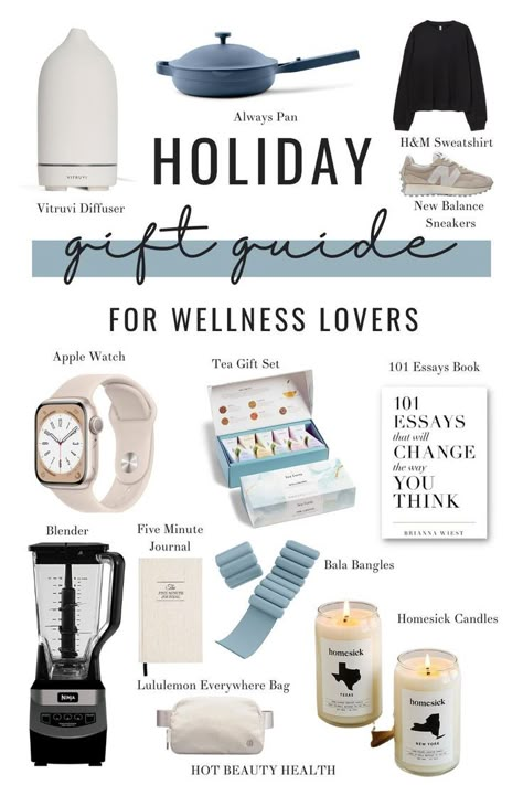 wellness gifts Gift Ideas For Healthy People, Wellness Christmas Gifts, Fitness Christmas Gifts, Wellness Gift Ideas, Homesick Candles, Ideas Regalos, Makeup Images, Tea Gift Sets, Health Conscious