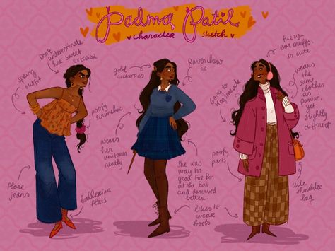 The Colourful Witch — The Patil twins, but don't make the mistake of... Patil Twins, Padma Patil, Splash Of Colour, Harry Potter Artwork, Gold Outfit, Cedric Diggory, All The Young Dudes, The Mistake, Harry Potter Jokes