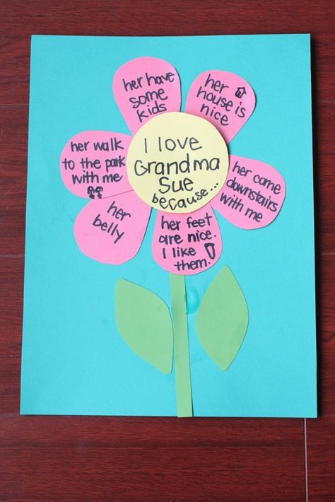 I Love Grandma Because… {A Mother's Day Gift} - Mama.Papa.Bubba. Grandparents Day Activities, Quotes Girlfriend, National Grandparents Day, Grandparents Day Crafts, Diy Easter Gifts, Grandparents Day Gifts, Gifts To Make, Mothers Day Crafts For Kids, Grandma Birthday