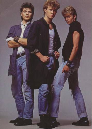 Ah Ha Band, 90s Poses, 80s Outfits Men, A Ha 80s, 80s Men Fashion, 80s Mens Fashion, Jeremy Fitzgerald, Aha Band, 80s Fashion Men