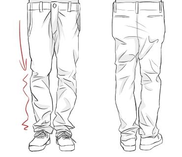 Drawing Wrinkles, Shorts Drawing, Pants Drawing, Wrinkled Clothes, Clothing Sketches, Sketches Tutorial, 캐릭터 드로잉, Poses References, Figure Drawing Reference