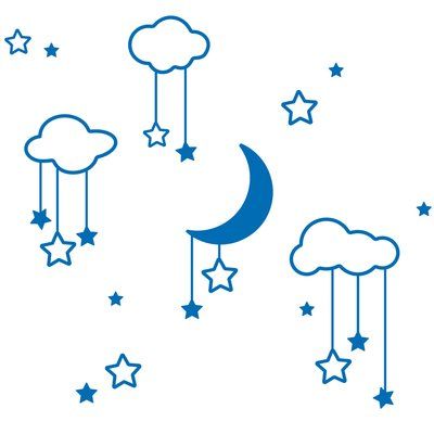 Xmas Jokes, Cloud Wall Decal, Name Wall Decals, Star Cloud, Cloud Drawing, Clouds Design, Celestial Art, Dream Wall, Twinkle Star