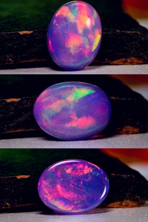 #opal #modernelitegems #opalhouse #etsy #etsyseller #etsywork #etsyuk #etsyusa #etsyshop #etsystore #etsyvintage Purple Fire, Cabochon Jewelry, Welo Opal, Opal Crystal, Ethiopian Opal, Fire Opal, Opal, Jewelry Making, Purple