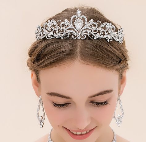 Crystal headpiece wedding