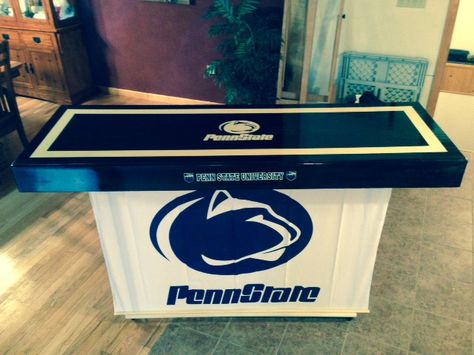 Need a bar for your next tailgate? Check out www.ibroughtthebar.com to customize your very own mobile tailgating bar! You pick the team or theme! Penn State Tailgate, Bar Makeover, Portable Bars, Msu Football, Tailgate Bar, Tailgate Ideas, Tailgating Ideas, College Grad Party, Mobile Bars