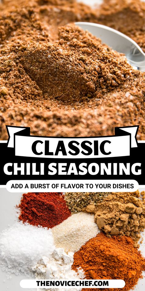 Home Made Chilli Seasoning, Mccormick Chili Recipe Seasoning Mixes, Diy Mccormick Chili Seasoning, Chilli Mix Seasoning, Low Sodium Chili Seasoning Recipe, Chile Seasoning Homemade, Seasonings For Chili, Chili Seasoning Blend, Homemade Chili Powder Recipe