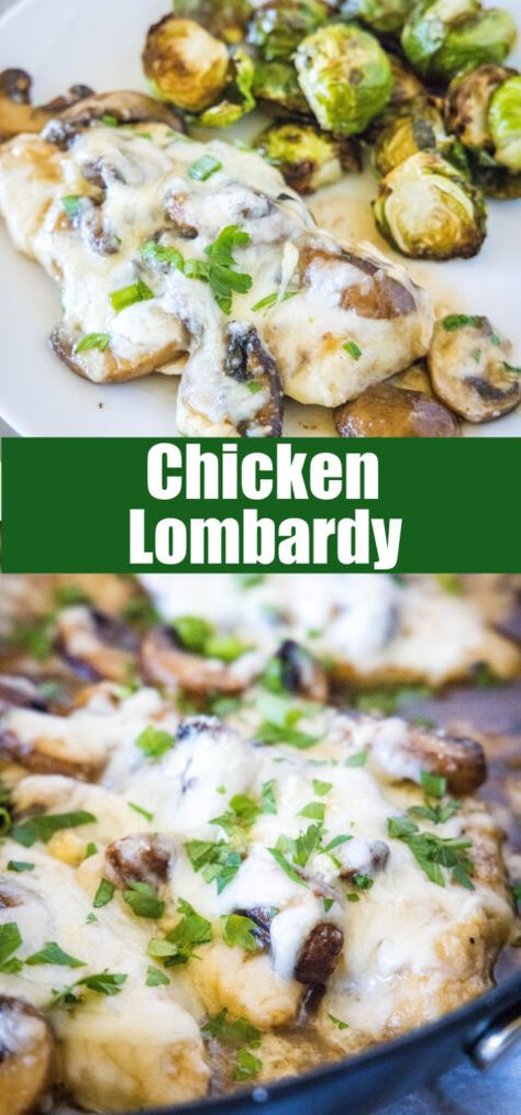 Chx Recipes, Chicken Lombardy Recipes, Chicken Oven, Olive Garden Chicken, Awesome Chicken, Chicken Lombardy, Restaurant Copycat, Favorite Recipes Chicken, Italian Foods