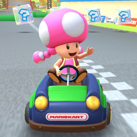 Toadette Mario Kart, Mario Kart Pfp, Toadette Pfp, Toadette Mario, Toad Mario Kart, Baddie Things, Toad Mario, Mario Toad, Mario Kart Characters