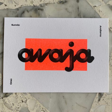 vinyl typography and two colour risograph printed @knucklesandnotch for @avajacatania Risograph Business Card, Riso Business Card, Risograph Branding, Risograph Logo, Risograph Typography, Vinyl Typography, Letterpress Business Card Design, Risograph Illustration, Risograph Design