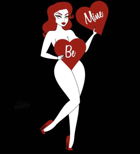 Pin Up Valentines Day, Valentine Shoot, Nostalgic Things, Grinch Quotes, Redhead Art, Matchbook Art, Funny Bumper Stickers, Nail Drawing, Iphone Backgrounds