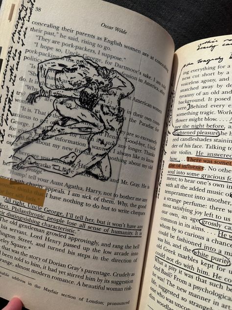 Dark Academia Book Annotation, Annotating The Picture Of Dorian Gray, Classical Books Aesthetic, Classic Novels Aesthetic, Annotating Classics, Picture Of Dorian Gray Annotations, Virgil Aesthetic, The Picture Of Dorian Gray Aesthetic, Picture Of Dorian Gray Aesthetic