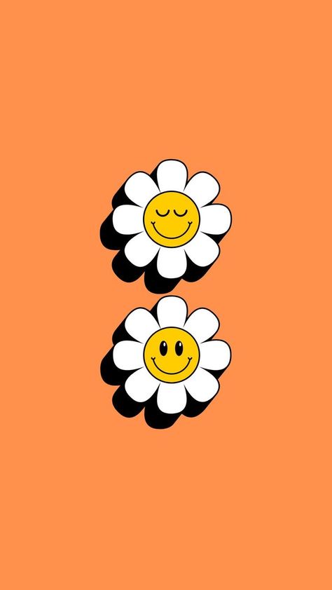 Smiley Wallpapers Aesthetic, Retro Illustration Wallpaper, Smiley Wallpapers, Smile Wallpaper, Wallpaper Retro, Hippie Wallpaper, Iphone Wallpaper Photos, Phone Wallpaper Patterns, Edgy Wallpaper