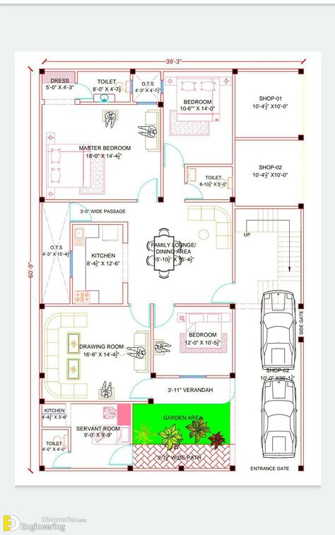 60x40 House Plans, Home Design Plans Indian, 40×60 House Plans, Plot Design, 60 House, 40x60 House Plans, House Plan Ideas, 30x50 House Plans, 20x30 House Plans