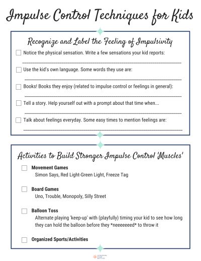 Impulse Control Worksheets, Behavior Worksheets, Play Therapy Activities, Counseling Tips, Impulse Control, Impulsive Behavior, Counseling Psychology, School Social Work, Therapeutic Activities