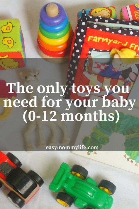 The Only Toys You Need For Baby (0-12 months) A list of must have toys you will need for baby's first year. #toysforbabies #babytoys Need For Baby, Baby Development Activities, Baby Care Essentials, Best Baby Toys, Baby First Foods, Trendy Toys, Baby Shower Activities, Baby Must Haves, Text Overlay