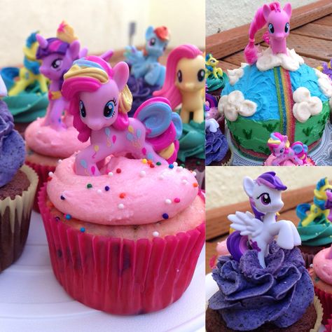 My Little Pony cupcakes for a special little two year old’s birthday! Sydney Shopping, Cupcake Cake Ideas, Mlp Cake, Pony Cupcakes, Mlp Birthday, My Little Pony Cupcakes, Mlp Party, My Little Pony Cake, 1st Birthday Girl Decorations