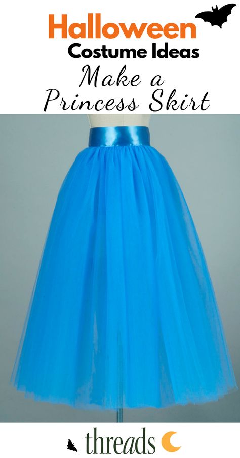 Make your own princess costume! Learn how to make a tulle skirt with this easy to follow guide from Threads Magazine. Sew Tips, Sewing Dress, Trendy Sewing, Princess Skirt, Beginner Sewing Projects Easy, Leftover Fabric, Sewing Skirts, Sewing Projects For Beginners, Sewing Skills