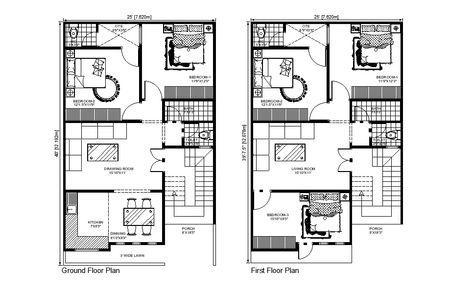 25’x40’ East facing house plan is given as per vastu shastra in this Autocad drawing file. Download now. - Cadbull 25x40 House Plans, 25×50 House Plan, East Facing House Plan, Affordable House Design, Small House Blueprints, 20x40 House Plans, In Law House, 2bhk House Plan, Bungalow Floor Plans