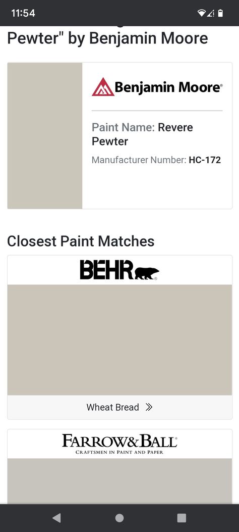 Behr Revere Pewter Match, Revere Pewter Behr Match, Pewter Benjamin Moore, Craftsman Style Doors, Revere Pewter Benjamin Moore, Revere Pewter, Behr Paint, Benjamin Moore Paint, Paint Matching