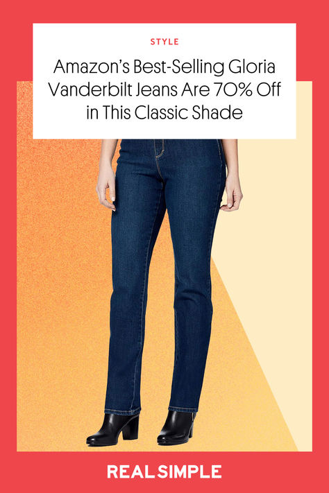 Gloria Vanderbilt’s Amanda Jeans evoke an ’80s style, with their high-rise, five-pocket design and “mom jean” fit. Plus, they’re 71 percent off at Amazon. The jeans are a shopper favorite, with over 46,700 five-star ratings. Click to shop now! We may receive compensation if you click on our links. #amazonfinds #amazonmusthaves #jeans #womensfashion #style Amanda Jean, Mom Jean Fits, Real Simple Magazine, Jean Fit, Gloria Vanderbilt Jeans, 80s Style, Mom Jean, Gloria Vanderbilt, Tapered Jeans