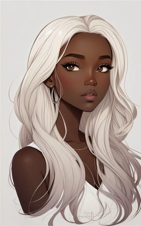 Katarina League Of Legends, Anime Show, Skin White, Images Kawaii, Personal Grooming, Social Art, Black Cartoon Characters, Hair Braiding, Black Anime Characters