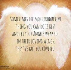 Let your angels wrap their wings around you Angel Protector, I Believe In Angels, Angel Quotes, Angels Among Us, Angel Messages, Guardian Angels, Fairy Angel, Spirit Guides, Guardian Angel