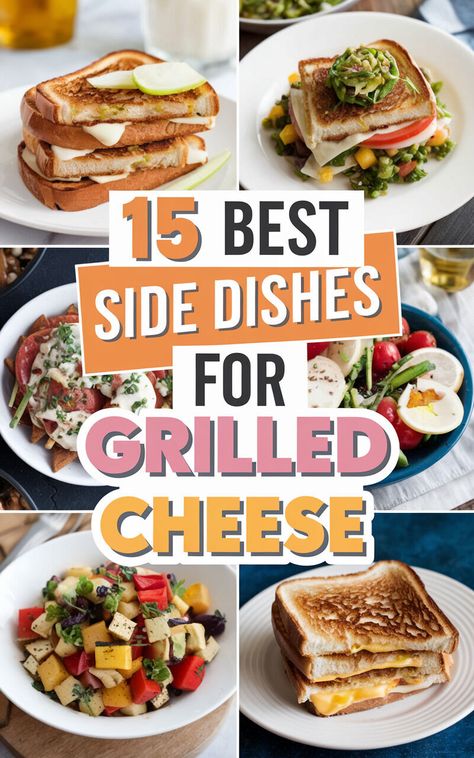 Elevate your grilled cheese game with these mouthwatering side dishes! 🧀🍞 #grilledcheese #sidedishes #yum Side Dishes For Grilled Cheese, Sides For Grilled Cheese, Sandwich Side Dishes, Sides For Sandwiches, Grilled Cheese Sides, Grilled Cheese With Tomato, Cheese Game, Cheese Twists, Pumpkin Spice Smoothie