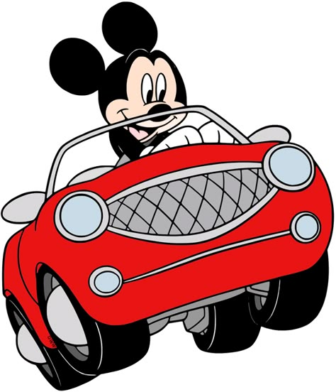 Minnie Mouse Car, Mickey Mouse Car, Mickey Mouse Stickers, Mickey Mouse Png, Summer Fields, Mouse Icon, Cars Theme Birthday Party, Baby Mickey Mouse, Car Drawing