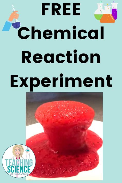 FREE Science Experiment Middle School Stem Projects, Stem Projects Middle School, Middle School Stem, Chemical And Physical Changes, Science Electricity, Middle School Science Teacher, Chemistry Experiments, Chemical Reaction, 5th Grade Science