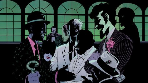 Batman Villains Jim Aparo Joker Two-Face Riddler Penguin Batman Riddler, First Batman, Batman Villains, Batman Vs Joker, Gotham Knights, Gotham Villains, Killer Croc, Bruce Timm, Batman Wallpaper