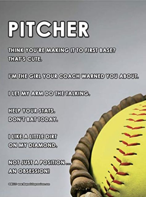 Softball Pick Up Lines, Softball Pitcher Workouts, Softball Quotes Motivational, Pitching Quotes Softball, Pitcher Quotes, Exercises For Softball Pitchers, Softball Pitching Quotes Motivation, Softball Pitcher Quotes, Softball Pitcher Quotes Fastpitch