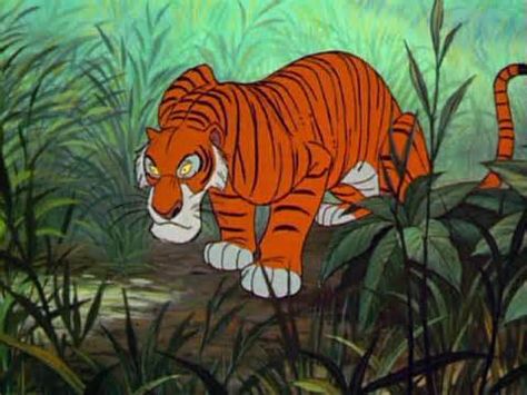 *SHERE KHAN ~ The Jungle Book, 1967 Shere Khan, Jungle Book Disney, New Disney Movies, Disney Challenge, The Jungle Book, Old Disney, Disney Films, The Tiger, Classic Disney