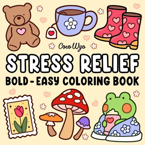 Amazon.com: Stress Relief: Coloring Book for Adults and Kids, Bold and Easy, Simple and Big Designs for Relaxation Featuring Animals, Landscape, Flowers, Patterns, Cute Things And Many More (Bold & Easy Coloring): 9798324810801: Wyo, Coco: Books Gitar Vintage, Animals Landscape, Childrens Books Activities, Swear Word Coloring Book, Landscape Flowers, Boy Coloring, Kids Diary, Swear Word Coloring, Words Coloring Book