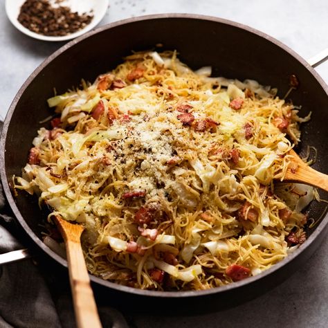 12-Minute Fried Cabbage With Noodles and Bacon Recipe | Epicurious Recipetin Eats Recipes, Nagi Recipe Tin Eats, Cabbage With Noodles, Easy Irish Recipes, Easy Cabbage Recipes, Fennel Pasta, Tin Eats, Fried Cabbage Recipes, Side Dishes For Ham