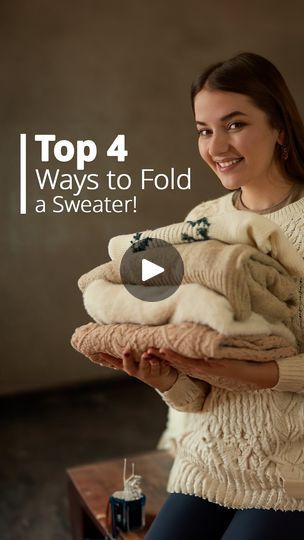 Sweaters Folding, Folding Sweaters, Fold Sweaters, How To Fold Sweaters, Fold Clothes, Clothes Folding, Kim Seo-hyung, Aesthetic Sweaters, Clothes Organization Diy