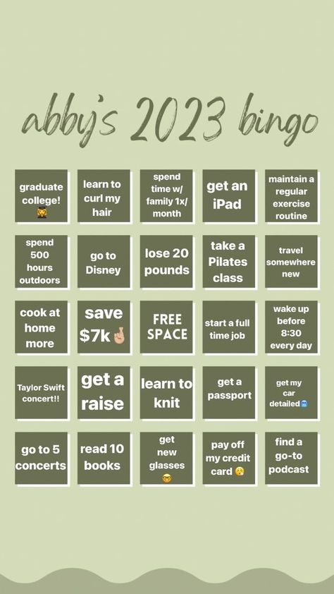 Bingo Goals, Blank Bingo Board, Goals 2023, Reading List Challenge, Vision Board Template, 2023 Goals, Bingo Template, Goal Board, List Challenges