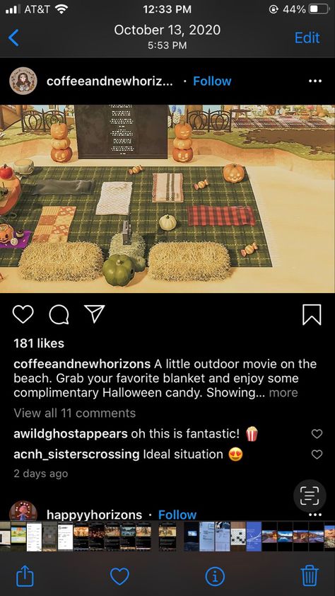 Acnh Halloween Beach Ideas, Acnh Fall Beach Ideas, Halloween Theme Animal Crossing, Acnh Island Tunes Fall, Halloweentown Animal Crossing, Spooky Beach Animal Crossing, Fall Animal Crossing, Fall Beach, Beach Ideas