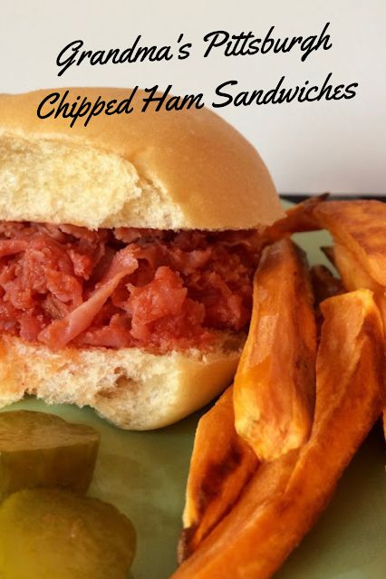 Chipped (or "chip chopped") ham sandwiches are a diner food from the Pittsburgh, Pennsylvania region of the United State. They are a simple, affordable, and crowd-pleasing dish for the whole family. Pittsburgh Recipes, Chipped Ham Recipes, Chipped Ham Sandwich, Chopped Ham Sandwich, Chipped Ham Bbq Pittsburgh Crockpot, Isalys Chipped Ham Bbq Recipe, Pittsburgh Bbq Ham Sandwiches, Chipped Ham Bbq Pittsburgh, Indiana Fried Pork Tenderloin Sandwich