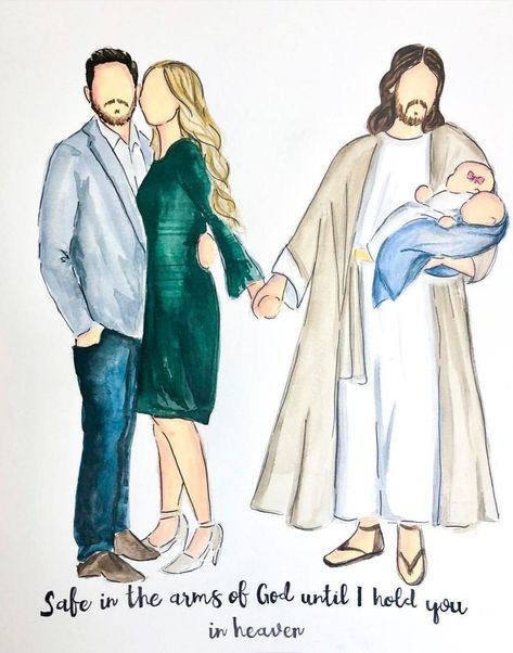 Baby miscarriage God And Daughter, Angel Baby Quotes, Baby Memorial Tattoos, 가족 일러스트, Losing A Baby, Angel Babies, Baby Loss, Baby Painting, Prophetic Art